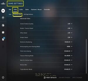 CSGO Game Settings
