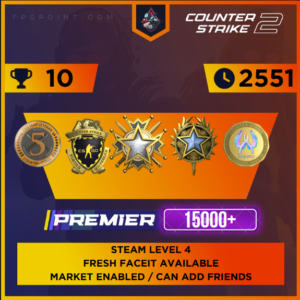 CS2 Premier Service Medal 2020, 2019 | Rating 9634 | Hours 2600 | Loyalty Badge | 5 Year Coin | Csgo Coin | First Email | Instant Delivery