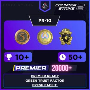 CS2 Premier Prime | Premier Rating 20,000+ | 10 Wins | Loyalty Badge | 5 Year Coin | First Email | Fresh Faceit | Green Trust Factor | Instant Delivery ⚡