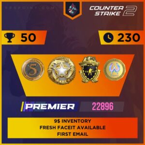 CS2 Premier Medal Account | Service Medal 2025 | Rating 22896 | Loyalty Badge | 5 Year Coin | Season 1 Coin | Csgo Coin | First Email | Instant Delivery ⚡
